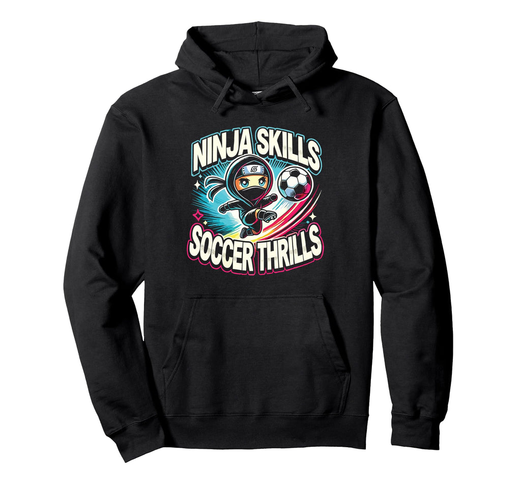 Soccer Player Ninja Skills Soccer Hoodie - Unique Graphic Men Women