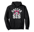 Soccer Sister Funny Coquette Bow Sport Hoodie - Streetwear Style Men Women