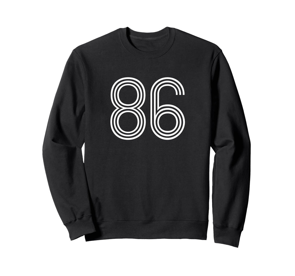 Number 86 1986 Sports Football Fans Sweatshirt - Streetwear Style Unisex
