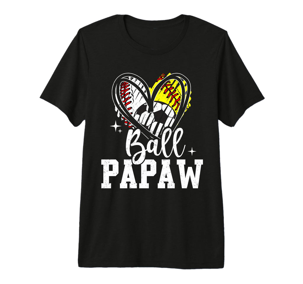 Ball Papaw Baseball Softball T-Shirt - Fun Novelty Design for Adults