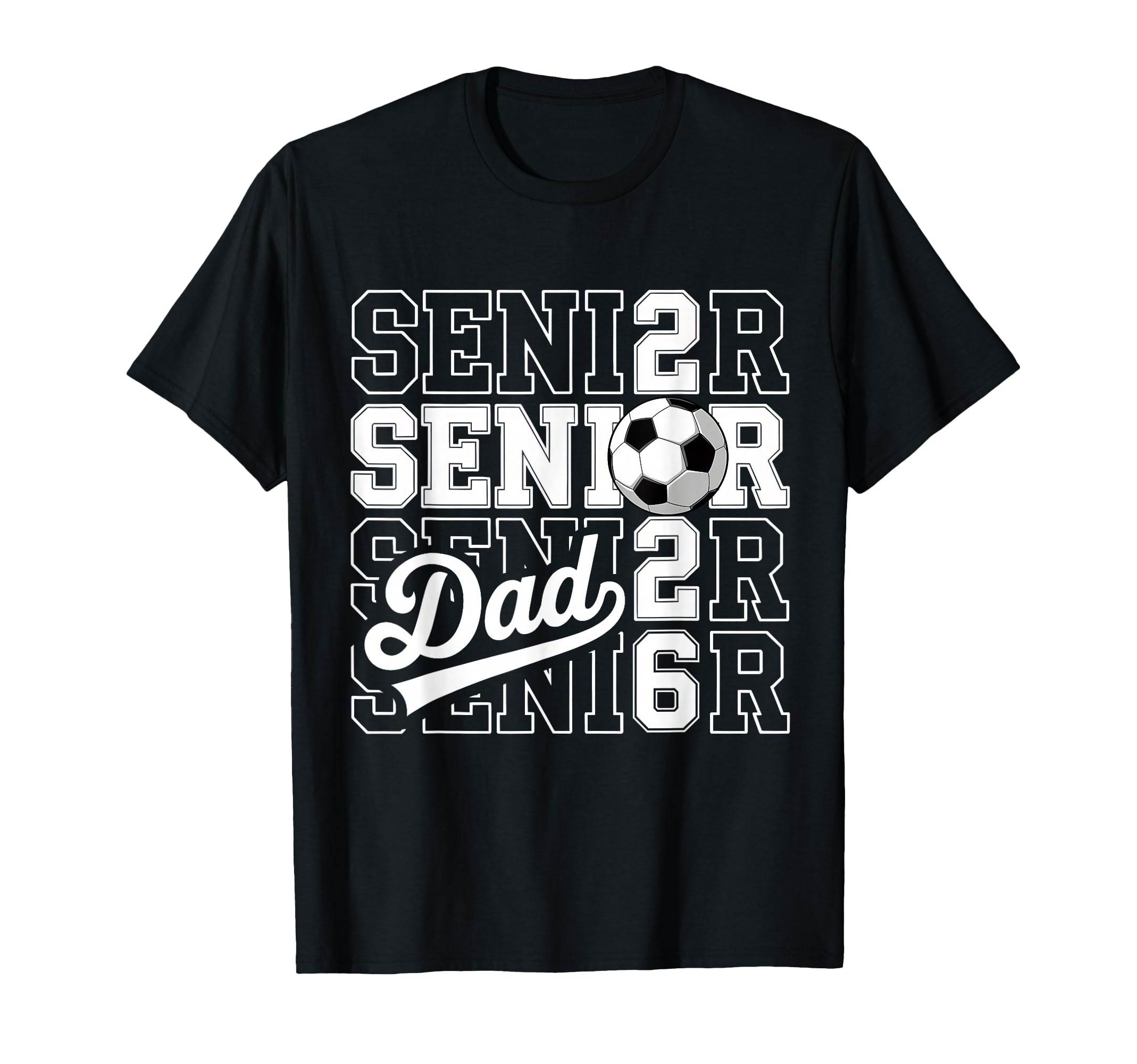 Proud Dad 2026 Senior Graduate Soccer T-Shirt - Custom Art Print Men Women
