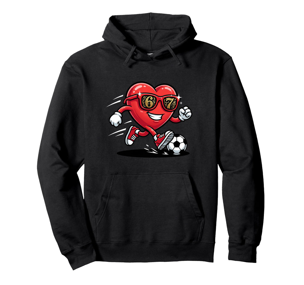Valentines Day Six Seven 67 Meme Hoodie - Minimalist Print Men Women