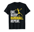 Eat Sleep Handball Repeat Handball T-Shirt - Aesthetic Graphic for Adults