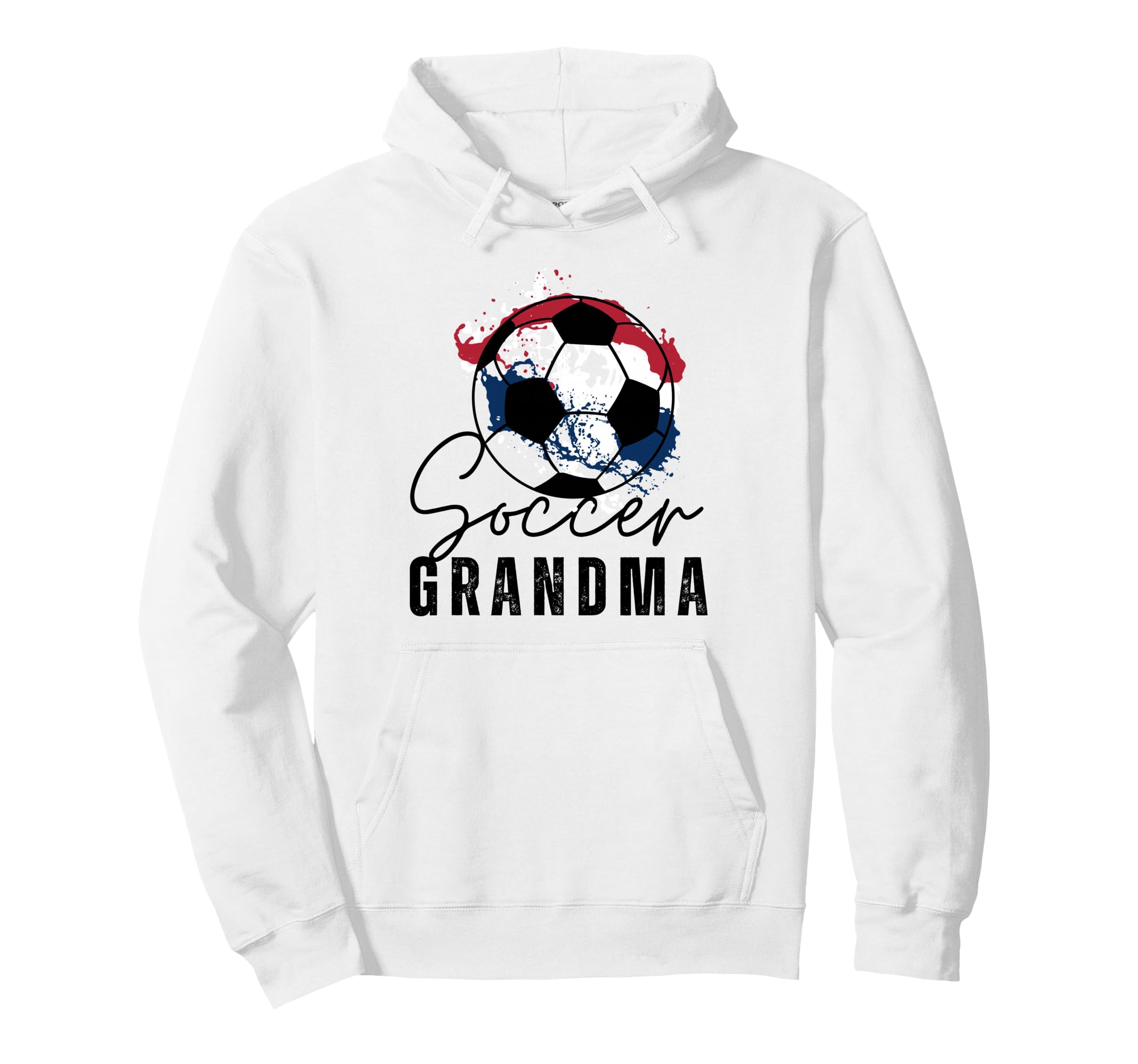Funny Grandma Proud Soccer Lover Nana Red Hoodie - Novelty Apparel Unisex