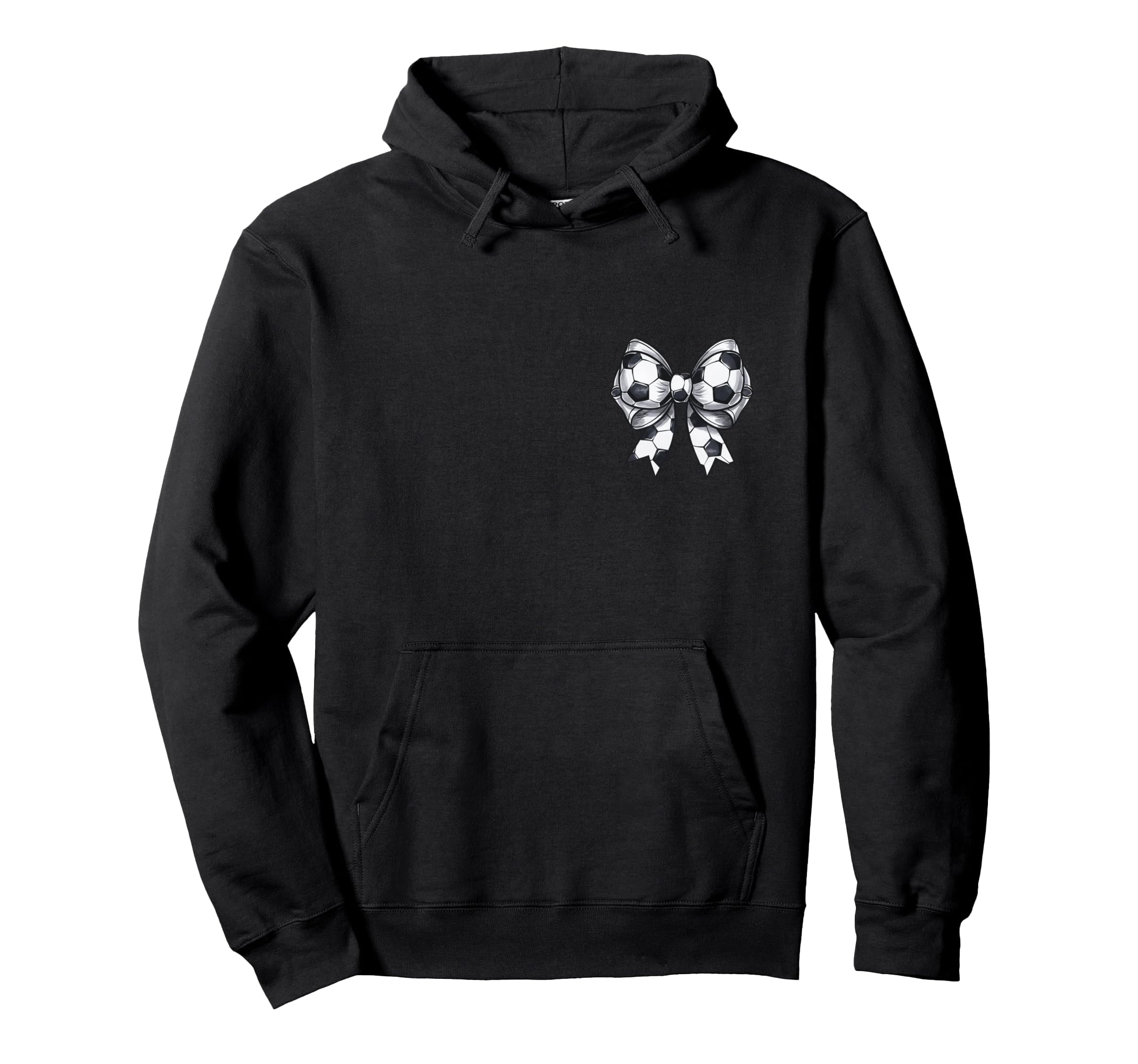 Soccer Mama Coquette Bow Front Back Game Hoodie - Unique Graphic Men Women