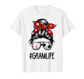 Classy Gram Life Soccer Messy Bun T-Shirt - Trendy Graphic for Adults