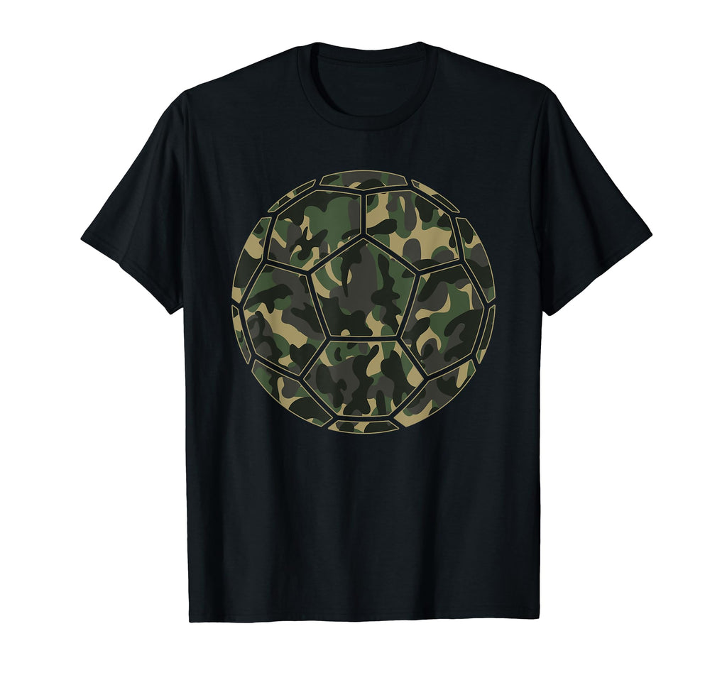 Soccer Player Camo Soccer Lover T-Shirt - Fun Novelty Design Men Women