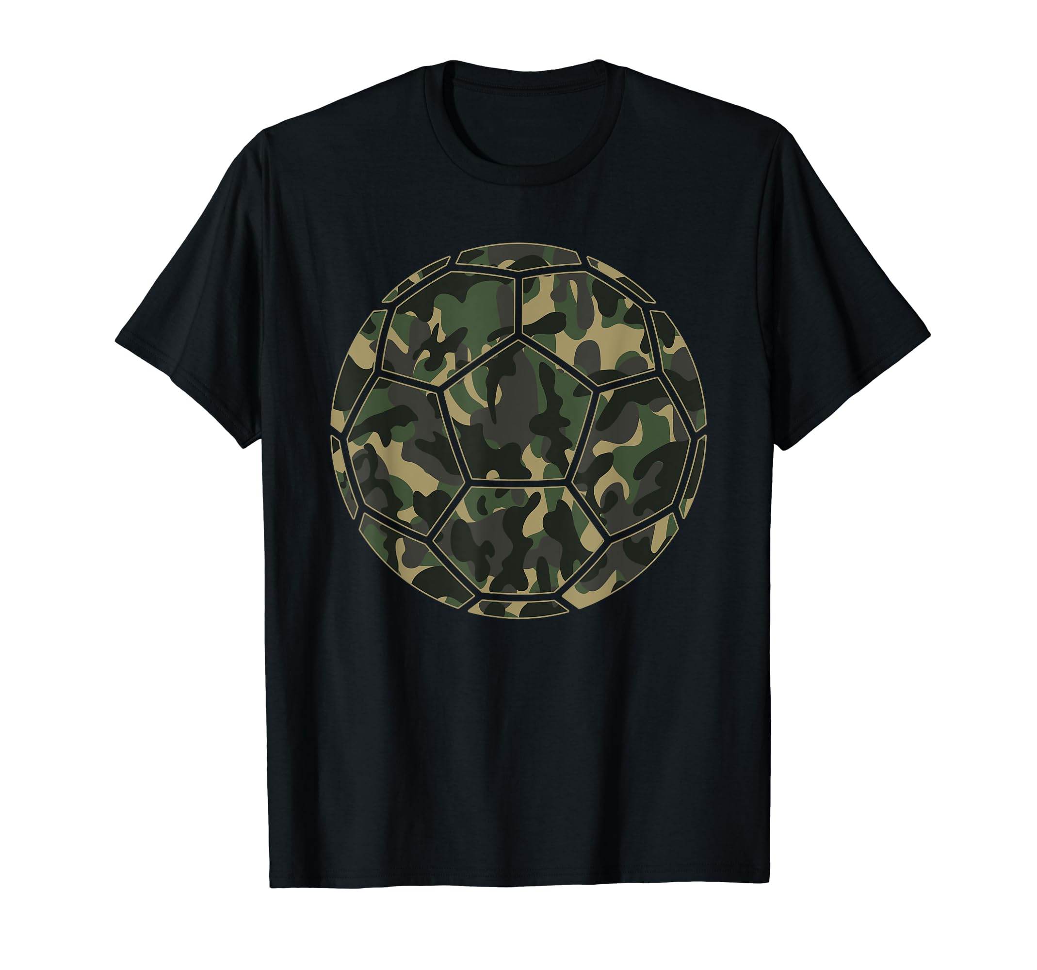 Soccer Player Camo Soccer Lover T-Shirt - Fun Novelty Design Men Women