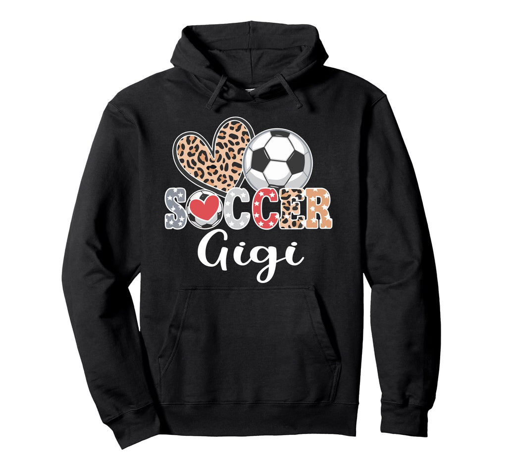 Soccer Gigi Leopard Heart Hoodie - Unique Graphic Men Women