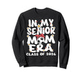 My Senior Mom Era Groovy Soccer Sweatshirt - Aesthetic Graphic Men Women