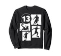 13Th Birthday Soccer Player Sweatshirt - Casual Everyday Wear Unisex