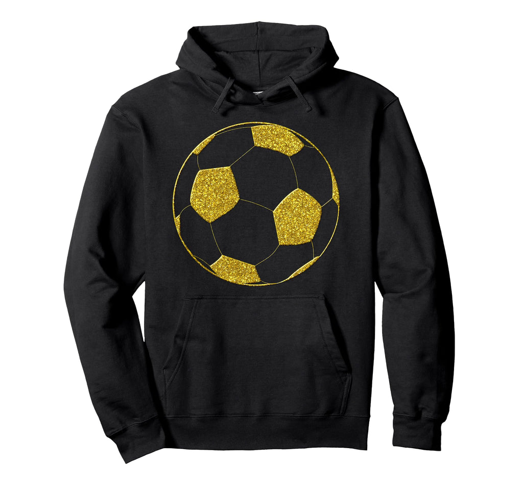 Football Soccer Ball Golden Sports Symbol Hoodie - Trendy Graphic Men Women