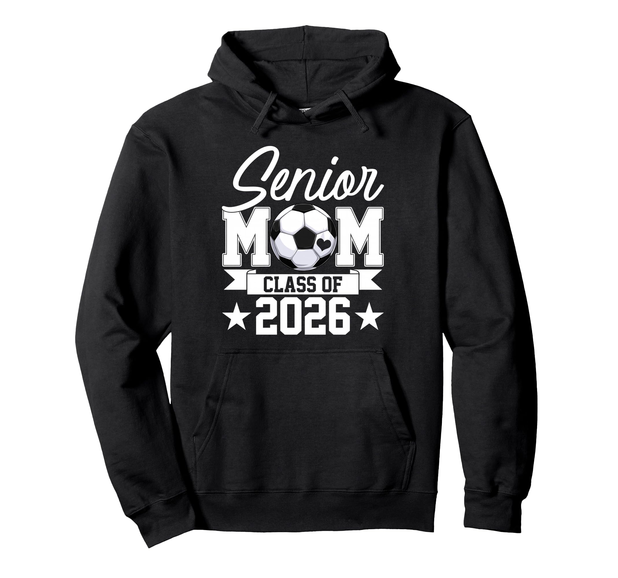 Senior Mom Class 2026 Graduate Soccer Hoodie - Trendy Graphic for Adults