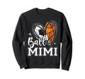 Ball Mimi Heart Soccer Basketball Sweatshirt - Fun Novelty Design Unisex
