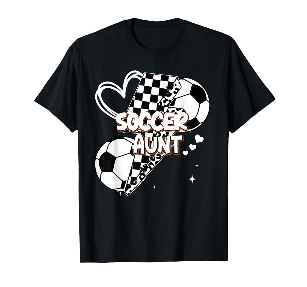 Soccer Aunt Proud Leopard T-Shirt - Custom Art Print Men Women