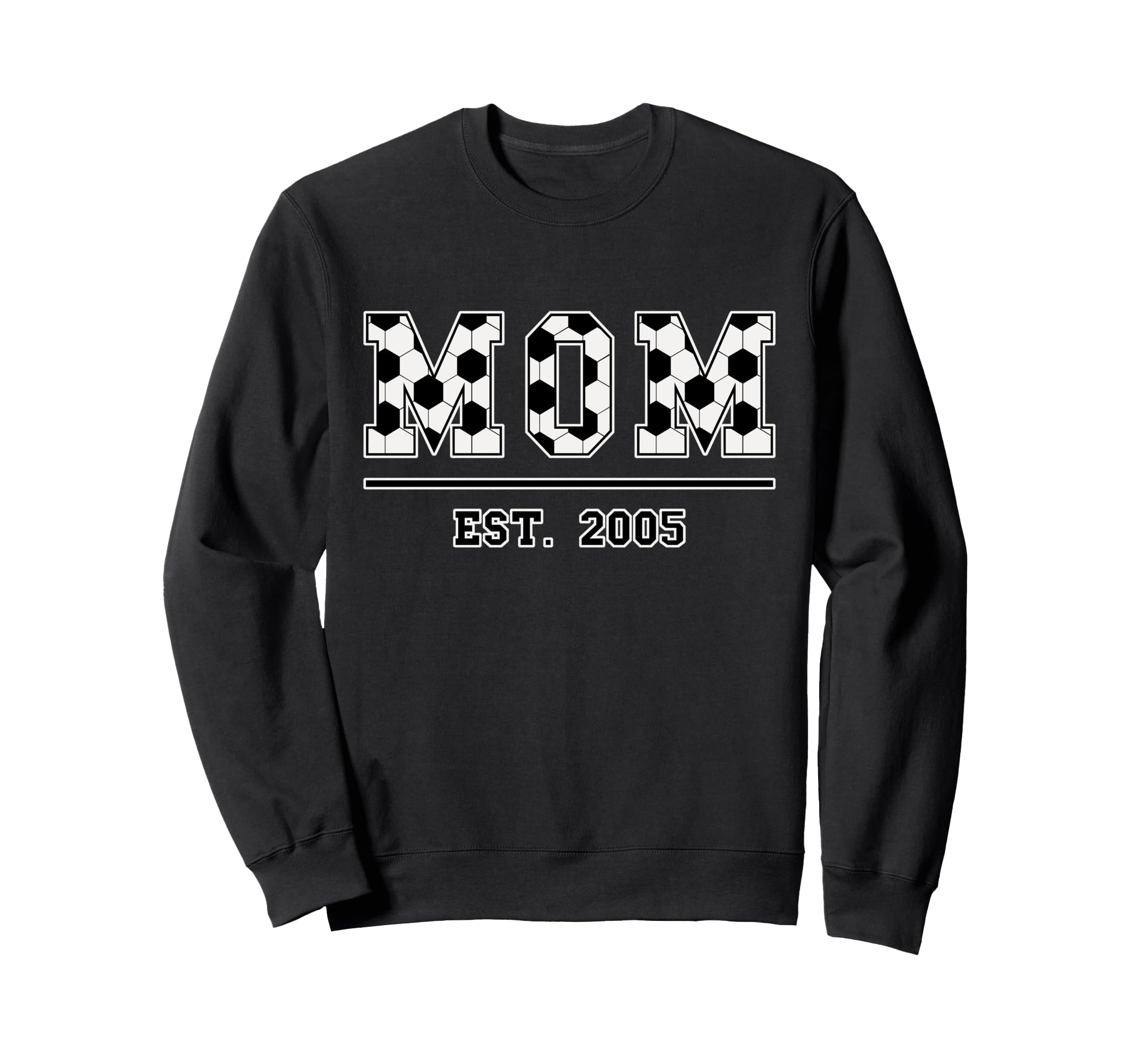 Mom Est 2005 Funny Sports Year Sweatshirt - Graphic Print Men Women