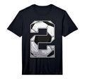 Soccer Second 2Nd Birthday Two 2 Years Old T-Shirt - Graphic Print Unisex