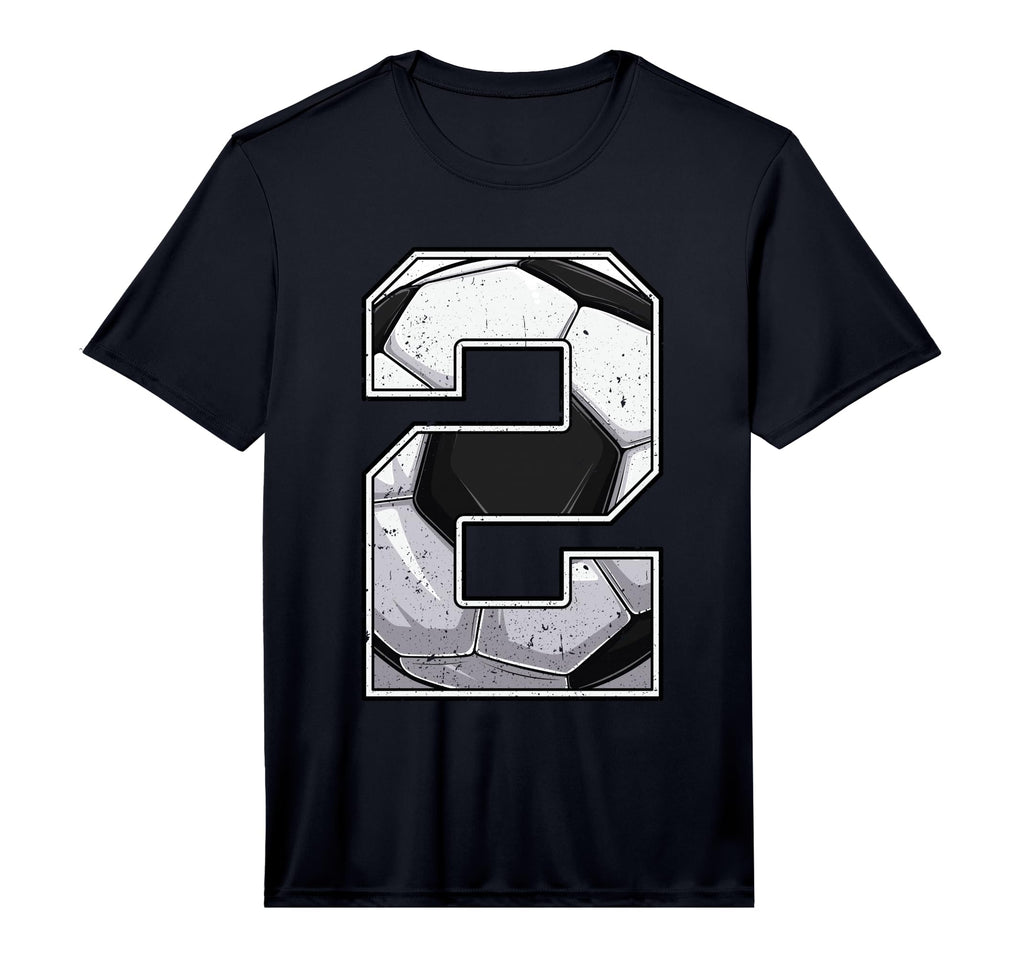 Soccer Second 2Nd Birthday Two 2 T-Shirt - Casual Everyday Wear Unisex