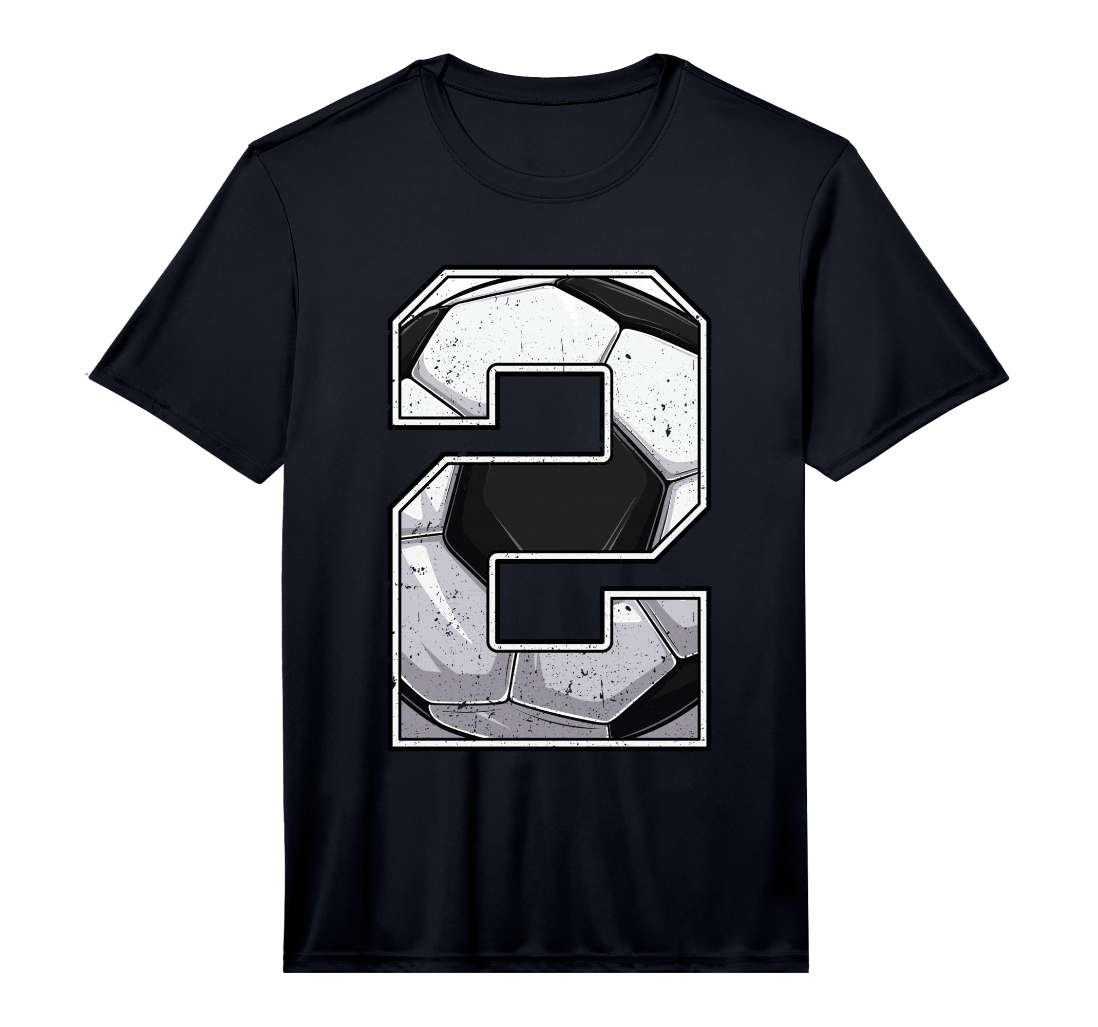 Soccer Second 2Nd Birthday Two 2 T-Shirt - Casual Everyday Wear Unisex