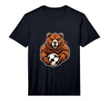 Soccer Ball Bear Funny Soccer Player T-Shirt - Aesthetic Graphic Men Women