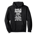 Funny Hockey Goalie Papaw Ice Hockey Hoodie - Aesthetic Graphic Unisex