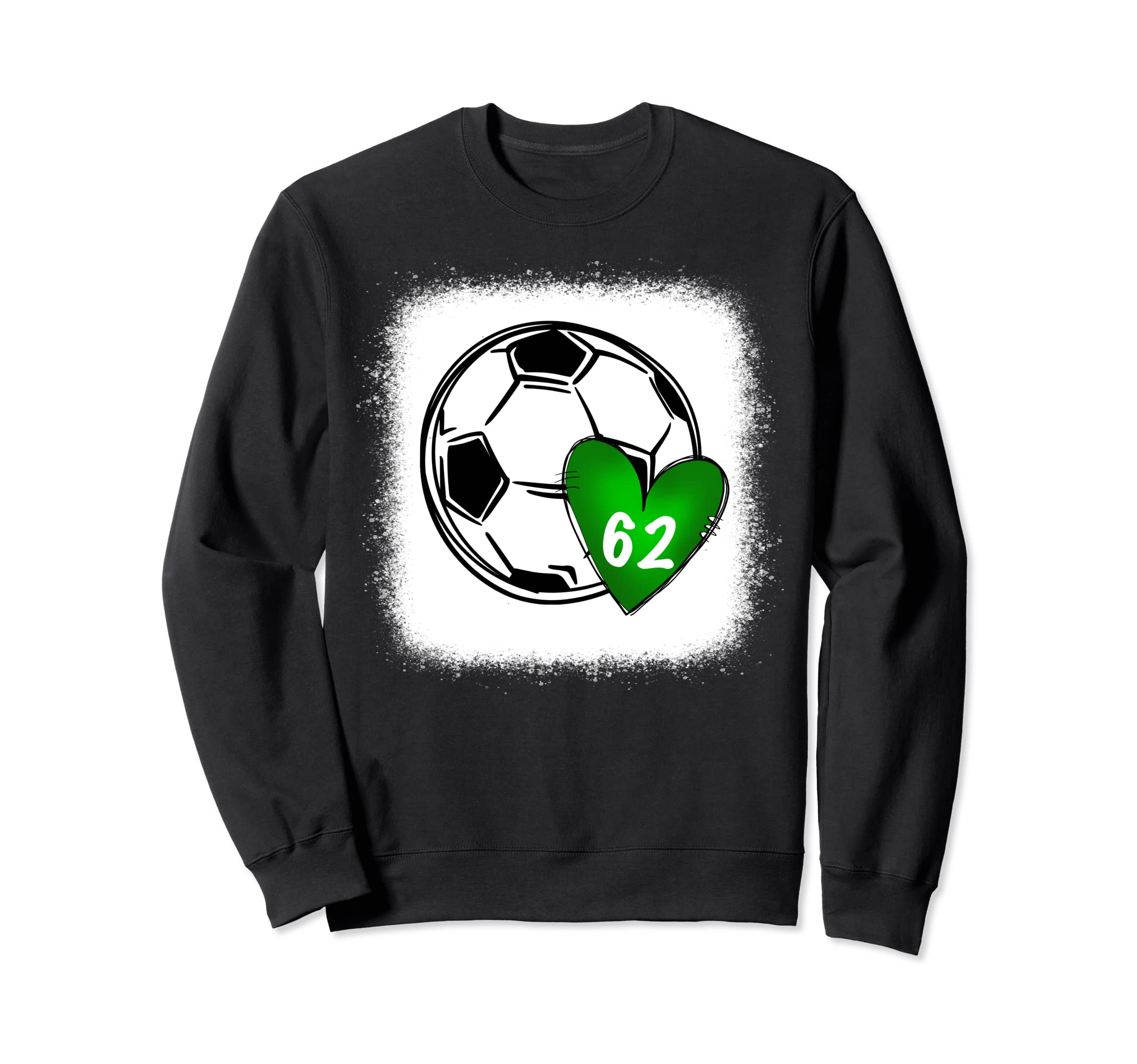 Womens Custom Soccer Mom Number 62 Sweatshirt - Trendy Graphic Men Women