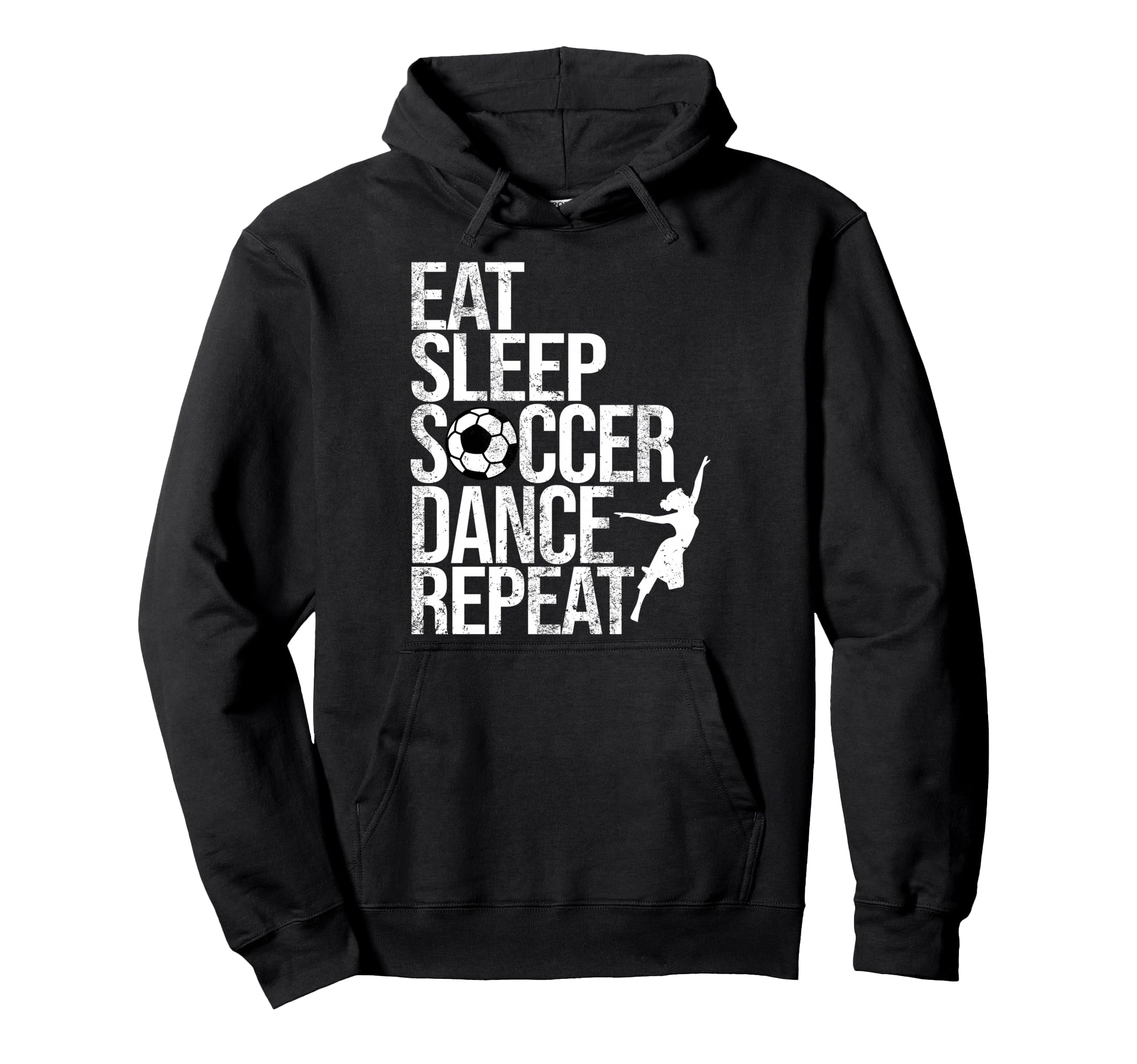 Eat Sleep Soccer Dance Repeat Sport Player Hoodie - Unique Graphic Unisex