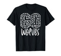 Wolves Team Mascot School Spirit Game T-Shirt - Graphic Print Men Women