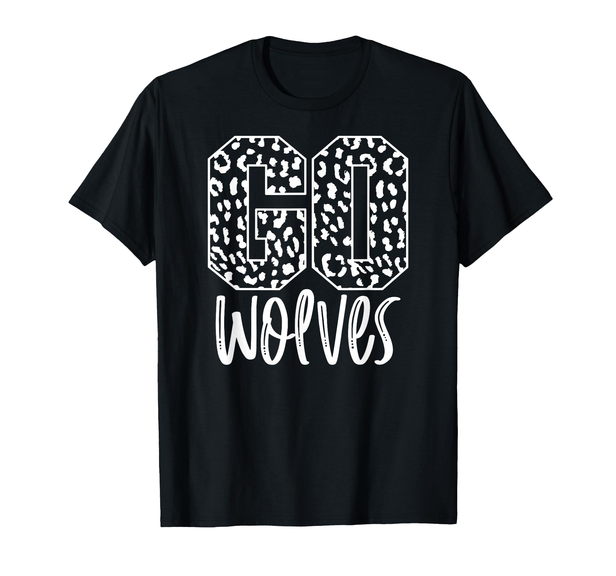 Wolves Team Mascot School Spirit Game T-Shirt - Graphic Print Men Women