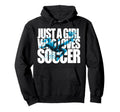 Soccer Teen Just Who Loves Soccer Hoodie - Custom Art Print Unisex