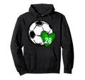 Womens Custom Soccer Mom 26 Heart Mom Hoodie - Custom Art Print Men Women