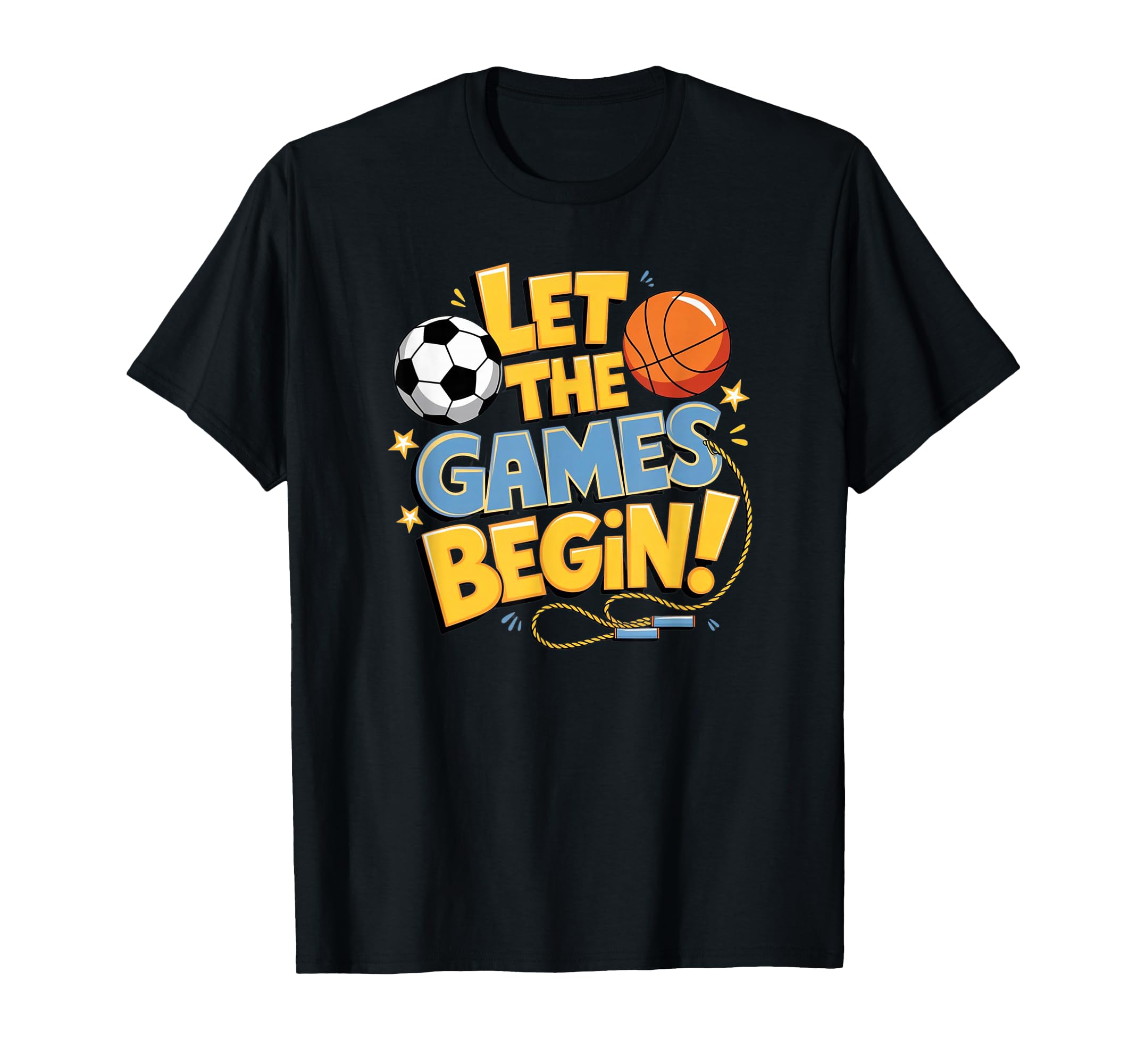 Let Games Begin Game Day Soccer T-Shirt - Casual Everyday Wear for Adults