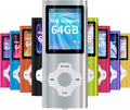 Mymahdi MP3/MP4 Portable Player,1.8 Inch LCD Screen,Max Support 64GB,Silver