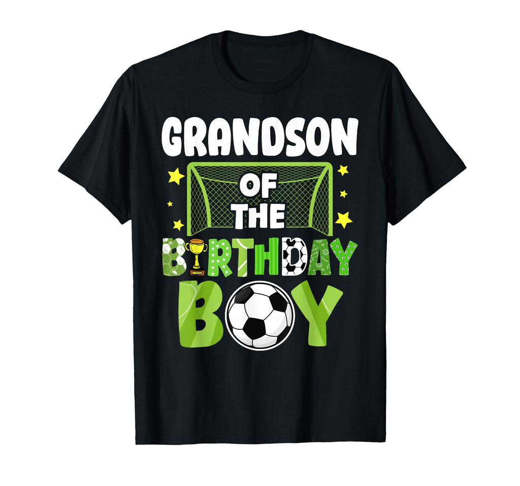 Soccer Grandson Birthday Party Family T-Shirt - Fun Novelty Design Unisex