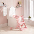 Toddler Potty Training Toilet Seat-Alongside Foldable Potty Train Chair Adapter, Potty Seats with Steps Ladder for Toddlers Kids, Boys, Girls, Child, Baby, and Must-Haves Portable Step Stool Supplies