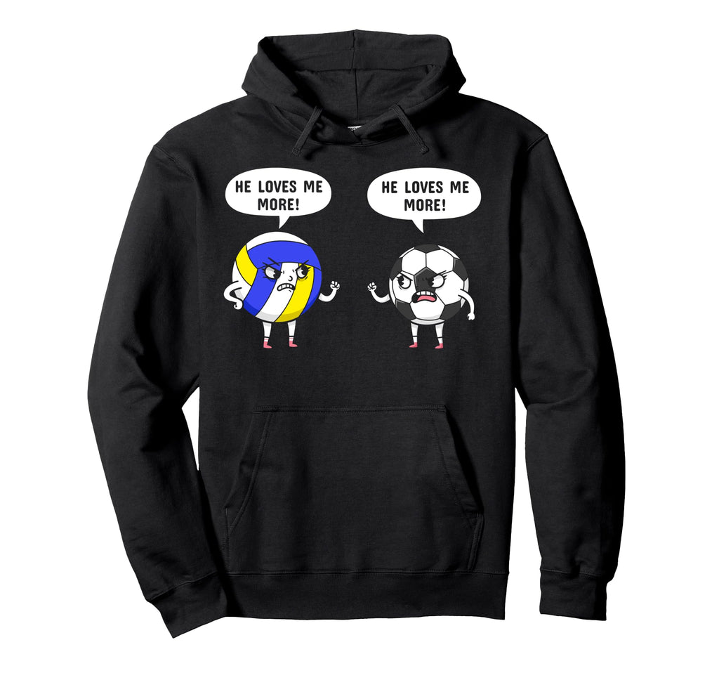 He Loves Me More Volleyball Soccer Hoodie - Aesthetic Graphic for Adults