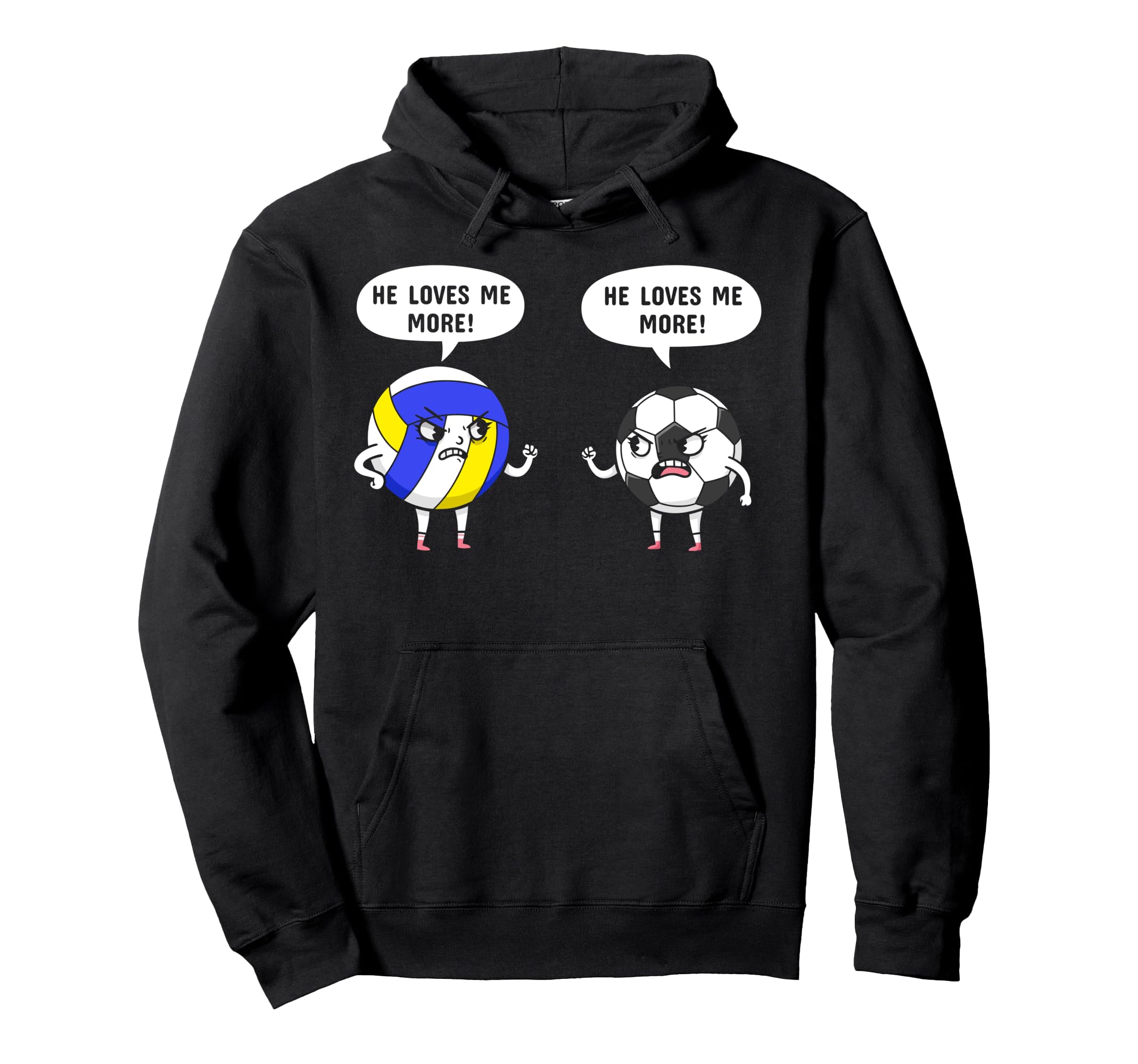 He Loves Me More Volleyball Soccer Hoodie - Aesthetic Graphic for Adults