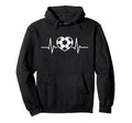 Soccer Heart Drawing Soccer Fans Hoodie - Casual Everyday Wear Unisex