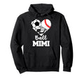 Ball Mimi Funny Soccer Baseball Hockey Hoodie - Minimalist Print Unisex