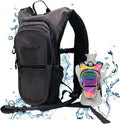 Rave Hydration Backpack – Anti-Theft Festival Hydration Pack with 1.5L Leakproof TPU Bladder – Slim, Insulated Water Pack with Secret Pockets & Breathable Back – for Raves, Music Festivals, EDC