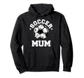 Soccer Mum Soccer Ball Distressed Hoodie - Streetwear Style Men Women