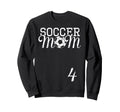 Soccer Mom Jersey Number 4 Sweatshirt - Minimalist Print for Adults