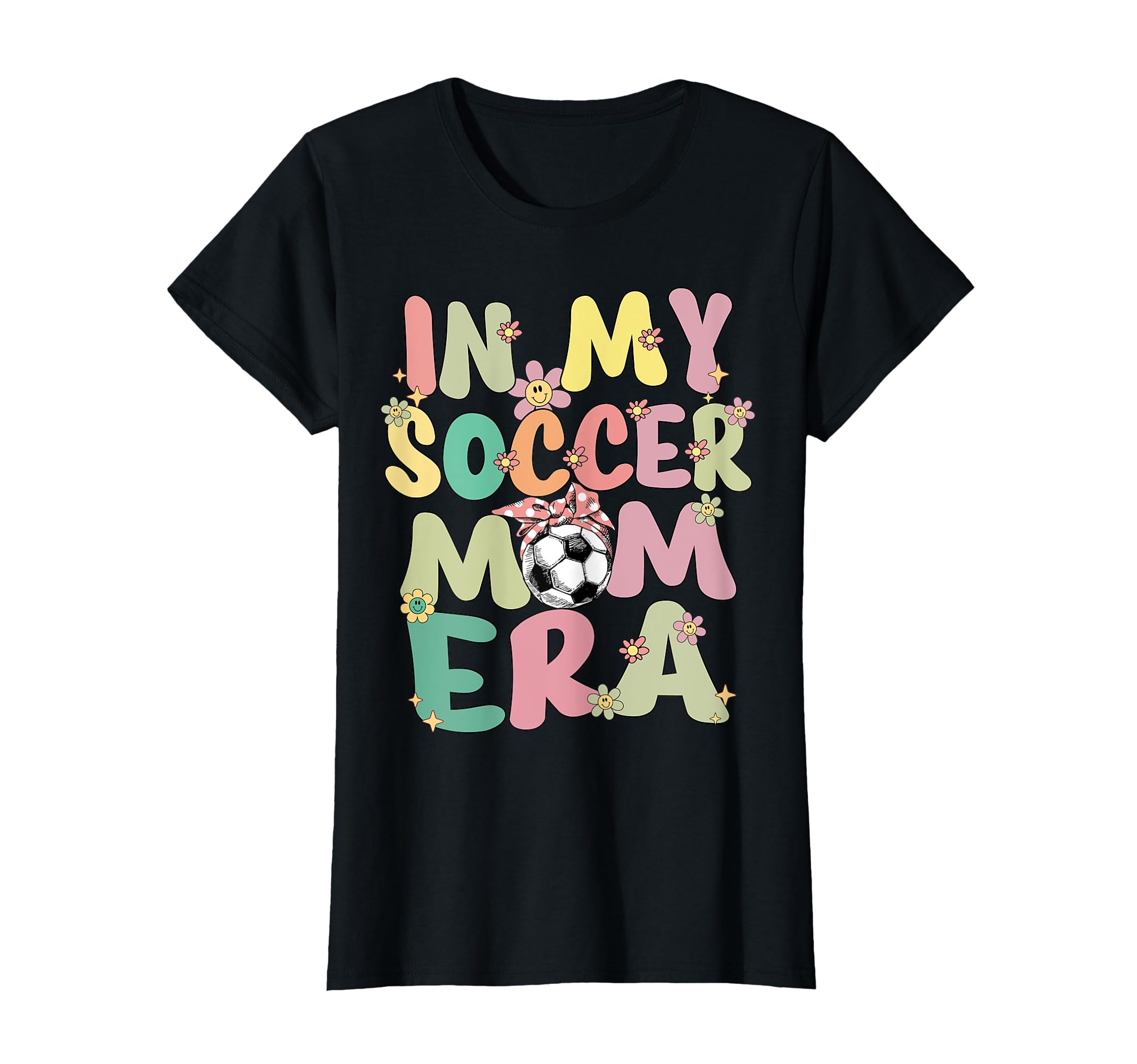 My Soccer Mom Era Groovy Proud T-Shirt - Minimalist Print for Adults