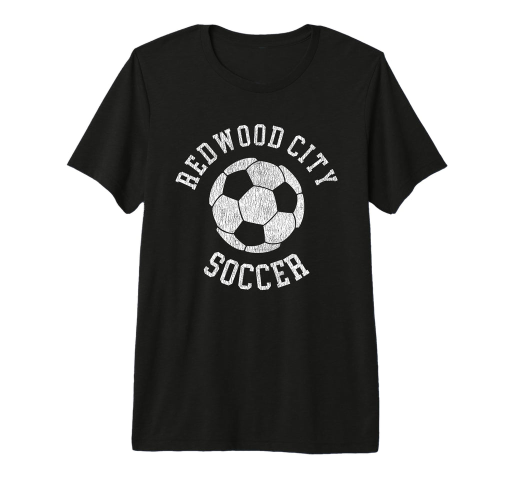 Redwood City Soccer Distressed 90S Tri T-Shirt - Graphic Print Men Women