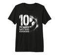 10Th Birthday Soccer Player Football 10 T-Shirt - Unique Graphic Men Women