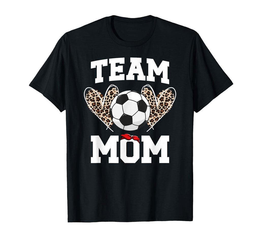 Team Mom Heart Soccer Team Mom Soccer T-Shirt - Minimalist Print Unisex