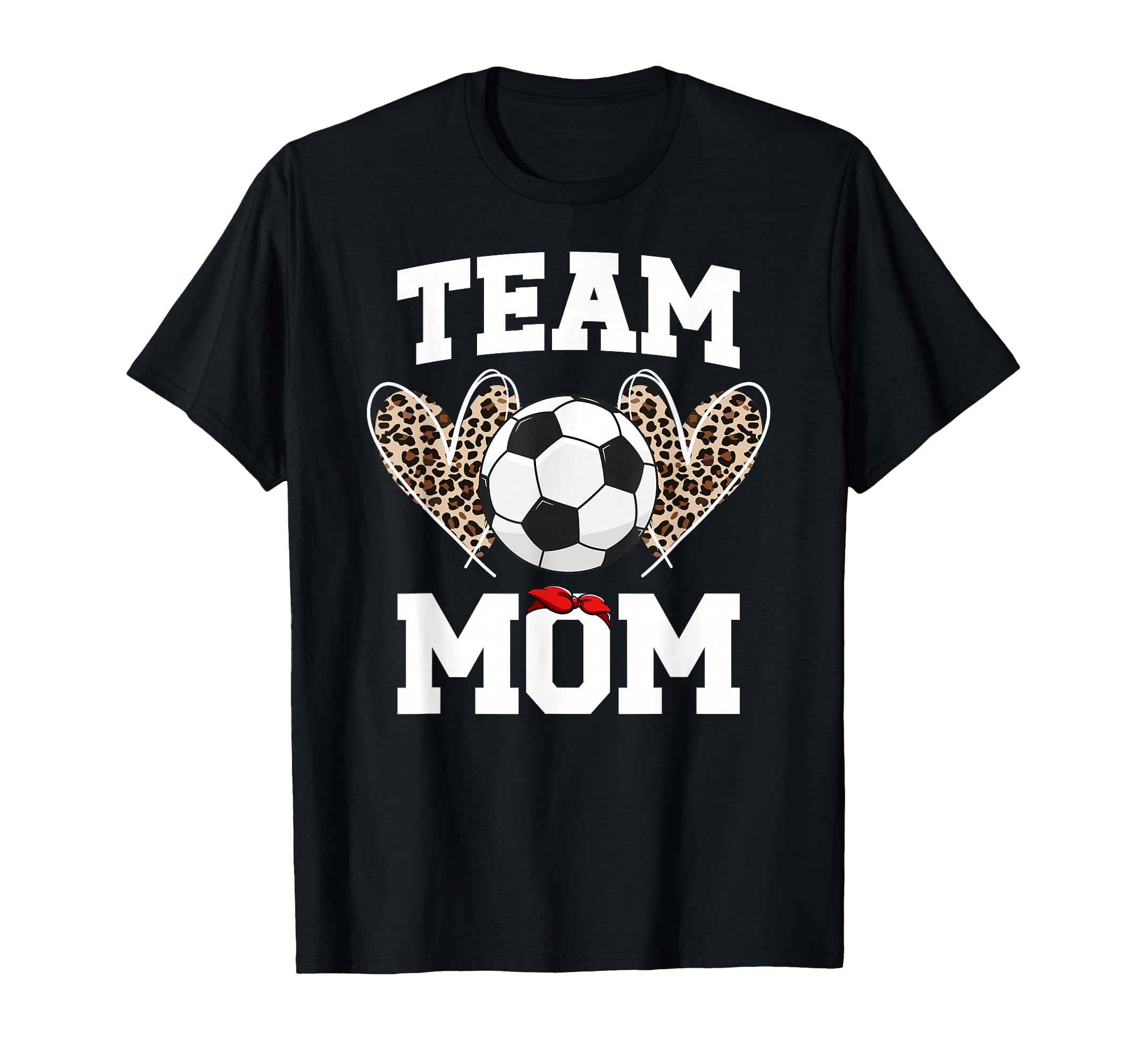 Team Mom Heart Soccer Team Mom Soccer T-Shirt - Minimalist Print Unisex