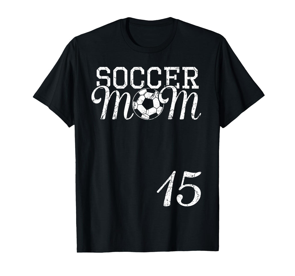 Soccer Mom Jersey Number 15 Favorite T-Shirt - Minimalist Print Unisex