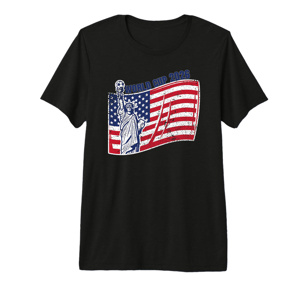 Usa World Football 26 American Team T-Shirt - Trendy Graphic Men Women
