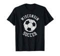 Wisconsin Soccer Distressed 90S T-Shirt - Streetwear Style Men Women